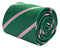 dark emerald forest green mens tie with pink club stripe